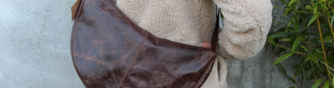 Buy The Bobby Large Hobo Brown Scrunchy Women Bag by Odilynch: Unveiling Elegance