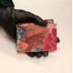 Large Tiny Wallet French Floral Print Leather