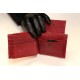 Large Tiny Wallet Red Leather