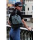 Barcelona Small Rucksack Navy Leather
