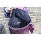 Dublin Large Zip Bag Purple Leather