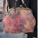 Evanna Large Dark Floral Leather Bag