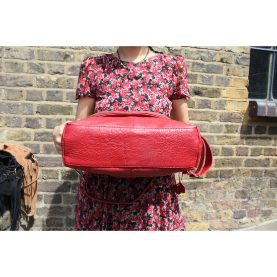 Dublin Large Zip Bag Red Leather Dublin Large Zip Bag Red Leather