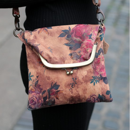 Mini Dublin Clip Bag Floral 14  Leather