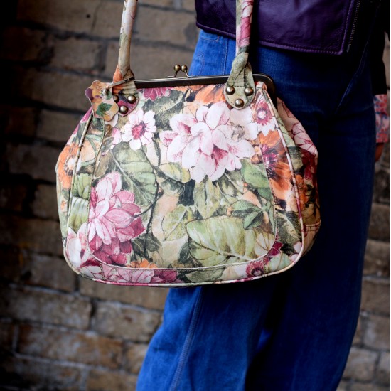 Perpetua Floral Italian Leather Bag Perpetua Floral Italian Leather Bag