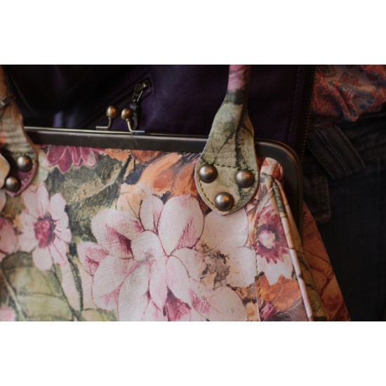 Perpetua Floral Italian Leather Bag Perpetua Floral Italian Leather Bag