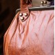 Perpetua Tan Scrunchy Leather Clip Bag