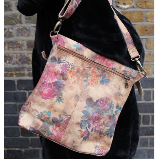 Fold over Messenger Floral print Cross body Bag