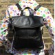 Amelie 2 in 1 Convertible Rucksack to Crossbody - Black Wax Shine - Artisan Leather Bag