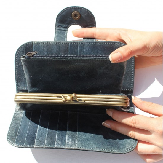 Big Fat Navy Multi-compartment Ex Large Wallet