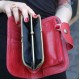 Big Fat Ex Large Wallet Red Leather