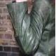 Olive Green Leather Biker Jacket 