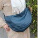 Bobby Large Slouchy bag blue leather front bag