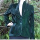 Dark Green Classic velvet Jacket
