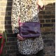Denise Organiser Purple Leather Bag 