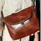 Dublin Medium Clipframe Tan Crossbody Foldover Handbag