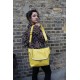 Dublin Large Clip Bag Yellow Leather