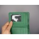 Evanna Small Clasplock Wallet Green Leather