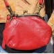 Evanna Clip and Clutch Small Red Leather