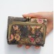 Evanna Clipframe Kissclasp Wallet Vintage Floral no 21 Print Leather