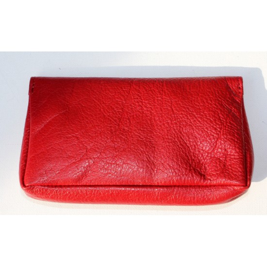Francesca Pouch Wallet Red Leather
