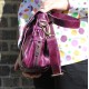Funky Bag Purple Leather Mini Satchel