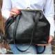 Maya Medium Clipframe Bag Black Leather
