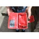 Large Clip Wallet Red Leather