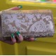 Madamzel Paisley Leather Wallet Silver & Gold