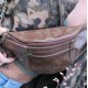 Patch Multipocketed Bumbag Brown Leather