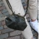 Evanna Small Ballclasp Clipbag Charcoal Leather Bag