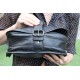 Isabelle Saddle Bag Large Black Leather