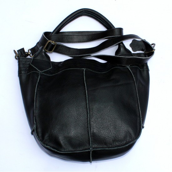 Bach Small Tote Bag Black Leather