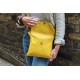 Mini Dublin Clip Bag Yellow Leather