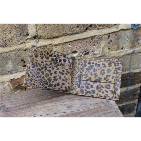 Alberta Wallet Leopard Print Leather