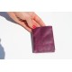 Oyster Card Holder Purple Leather