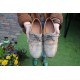 Shoes Grey Floral Print No 21 Grey Leather