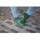 Shoes Green Croc Print Leather