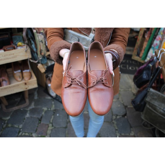 Shoes Tan Leather