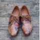 Shoes Warm Floral Print No 14 darker Leather