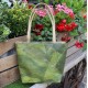Teak leaf Vegan Green Small Shopper