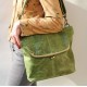 Dublin Large Apple Green Kiss Lock Bag