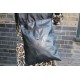 Envelope Messenger Large Twister Bag Black leather