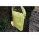 Envelope Leather Messenger Bag Apple Green Twister Medium