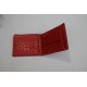 Alberta Red Crocodile Print Leather Wallet 