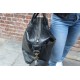 Large Tote Black Leather 