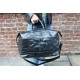 Large Tote Black Leather 