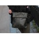 Amelie Crossbody Messenger Bag Olive Leather