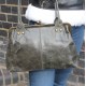 Doris Shoulder Bag Clipframe Charcoal Leather