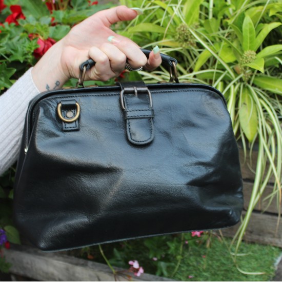 Minidoc Doctor Bag Small Black Leather